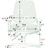 Bodybilt E3507 Leather Office Chair measurements