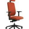 Being Me Office Chair - Orange Fabic with neck rest