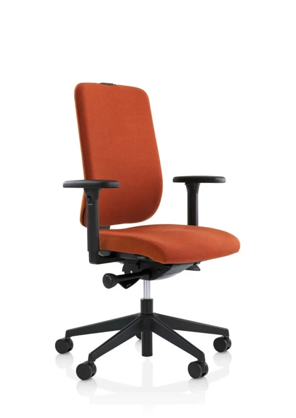 Being Me Office Chair - Orange Fabic no neck rest