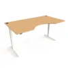 Conset 501-37 Electric Height Adjustable Desk Universal Top, White Frame