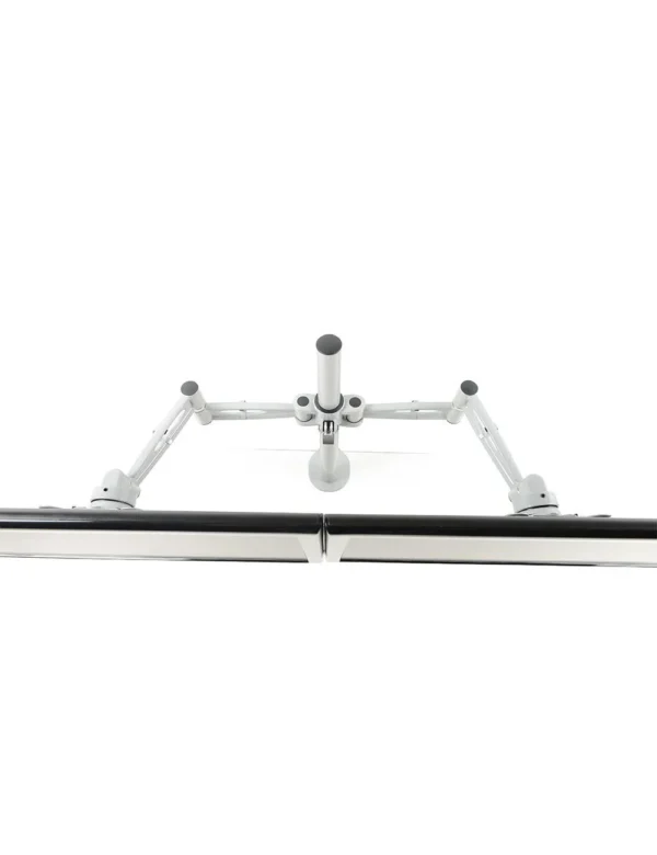 Double Monitor Arm for dual monitors, cable management top