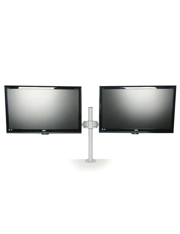 Double Monitor Arm for dual monitors, with cable management