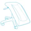 Adapt actyv Single Legrest Support Stool diagram