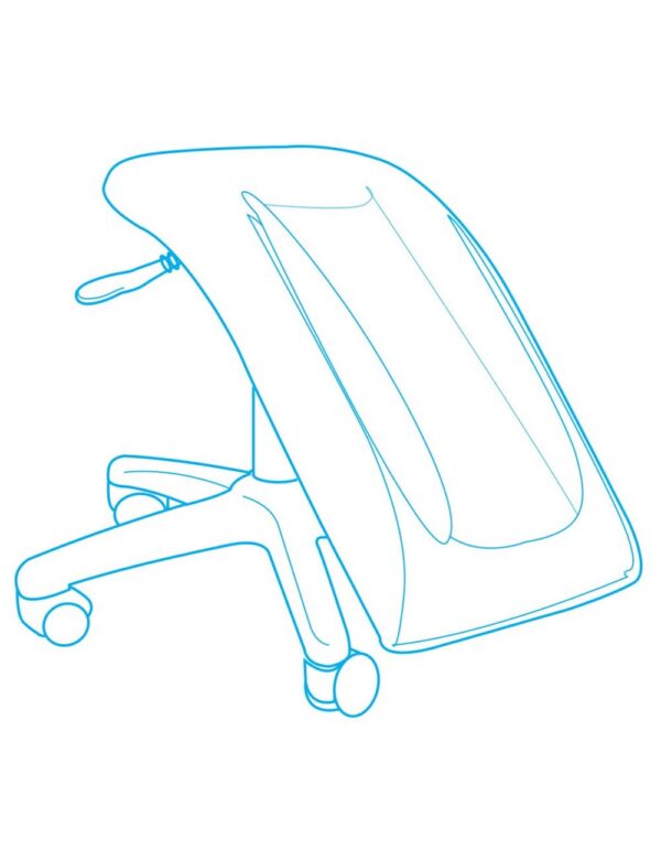 Adapt actyv Single Legrest Support Stool diagram