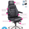 BMA Secur24 Exclusive 24 Hour Control Room Office Chair user guide