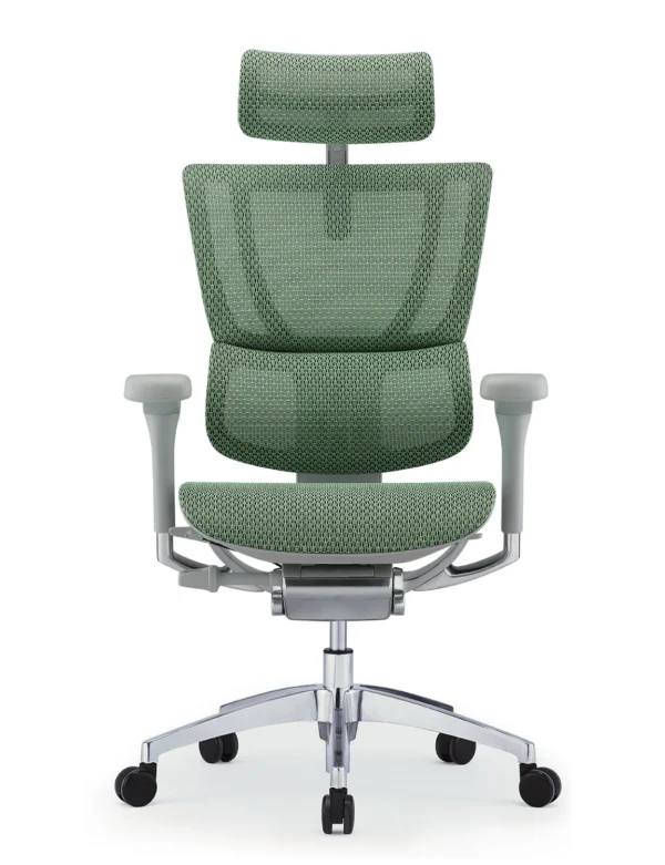 Mirus Elite green Mesh Office Chair G2 Grey Frame