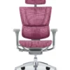 Mirus Elite Pink Mesh Office Chair G2 Grey Frame