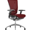 Nefil Burgundy Mesh Office Chair no Head Rest