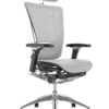 Nefil Ergonomic White Mesh Office Chair with Head Rest