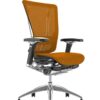 Nefil Mesh Ergonomic Office Chair - Orange Mesh