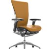 Nefil Tan Saffron Leather Office Chair