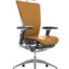 Nefil Tan Saffron Leather Office Chair with Head Rest