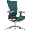 Nefil Teal Leather Office Chair